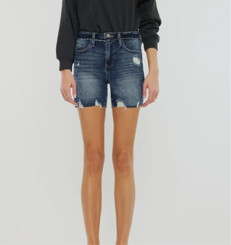 High waist Denim shorts