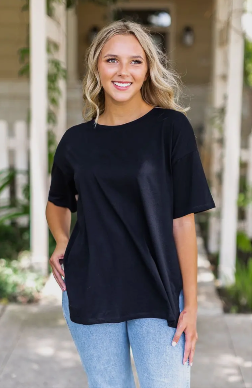Side slit tee