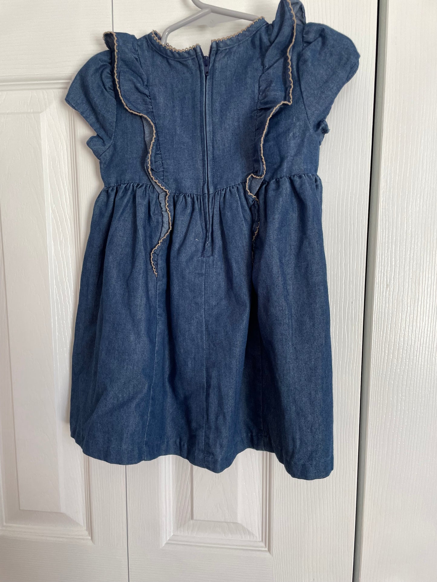 Iris & Ivy Demin Ruffle Dress 24M