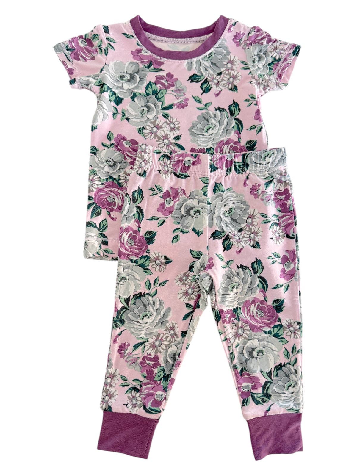 Short Sleeve 2-Piece Floral Lounge Set