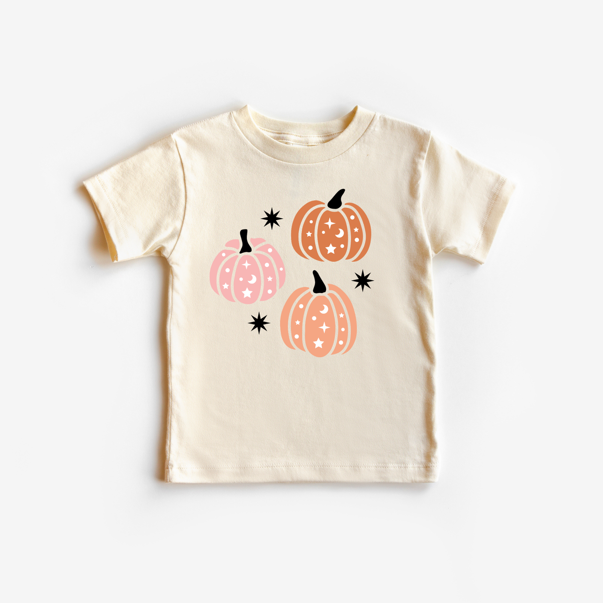 Cute Pumpkin Halloween Spooky Toddler and Youth Shirt: Pink / 2T