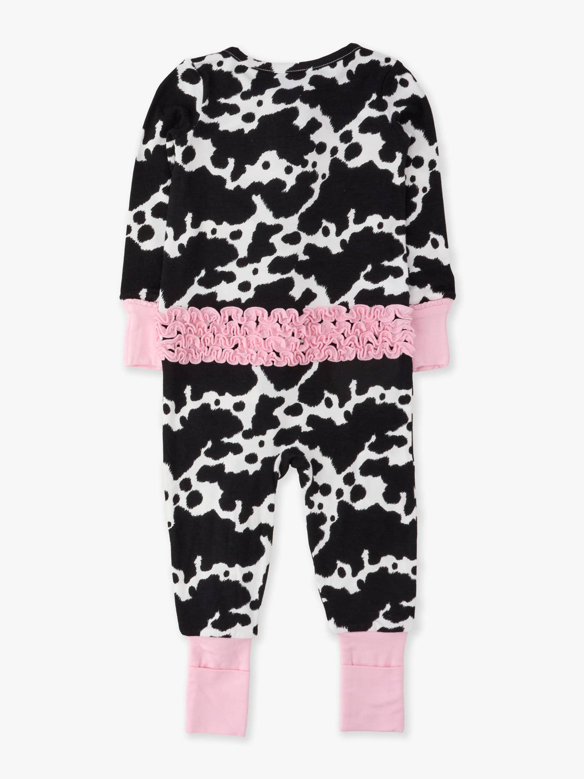 Baby Girls Bamboo Moo ruffle outfit