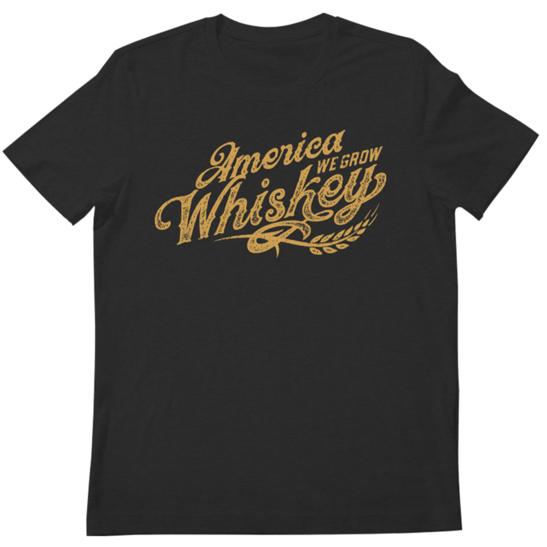 We Grow Whiskey Script Tee