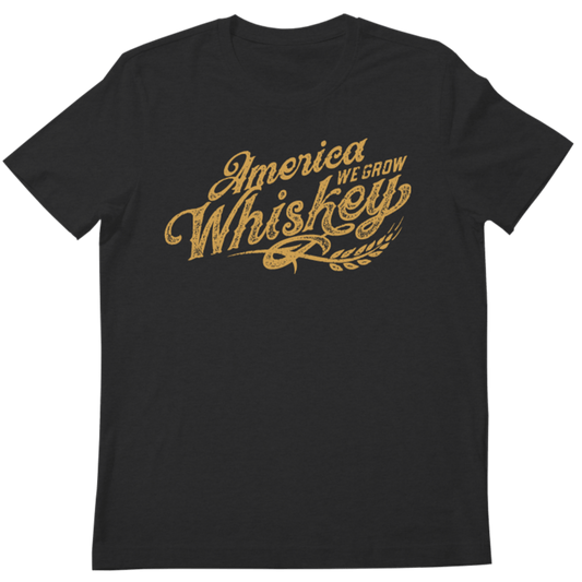 We Grow Whiskey Script Tee