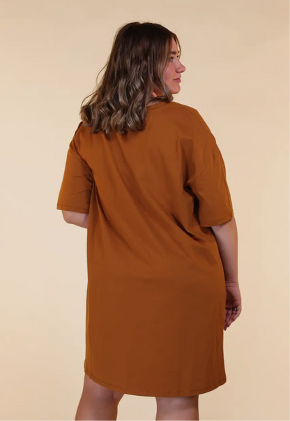 Rust T-Shirt Dress