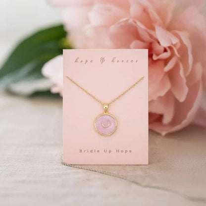 Precious Pink Horseshoe Necklace PREORDER