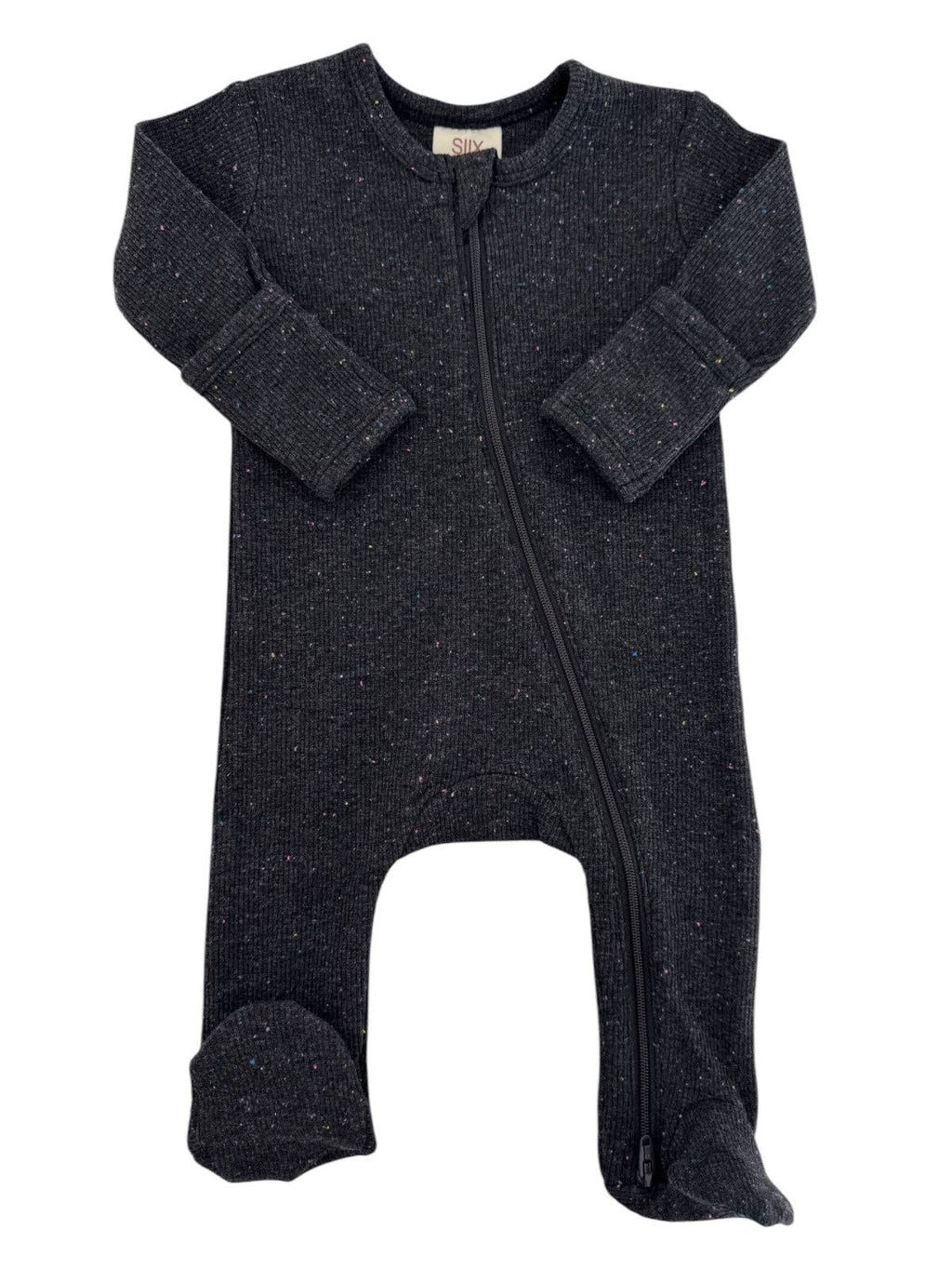 Charcoal Speckle Footie