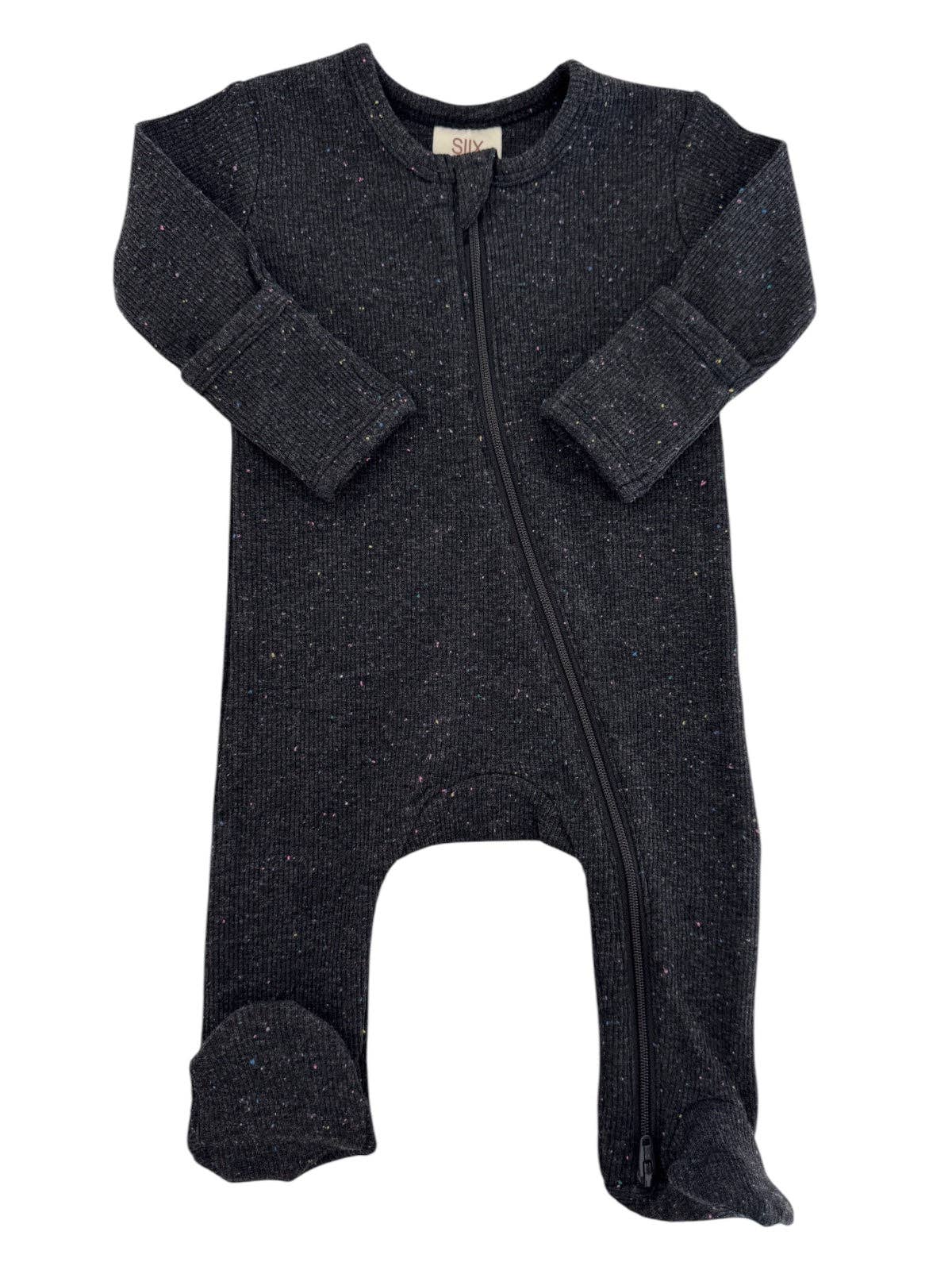 Charcoal Speckle Footie