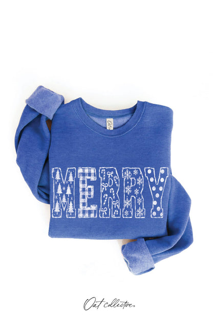 MERRY PATCH SKETCH Graphic Sweatshirt : HEATHER FOREST / M