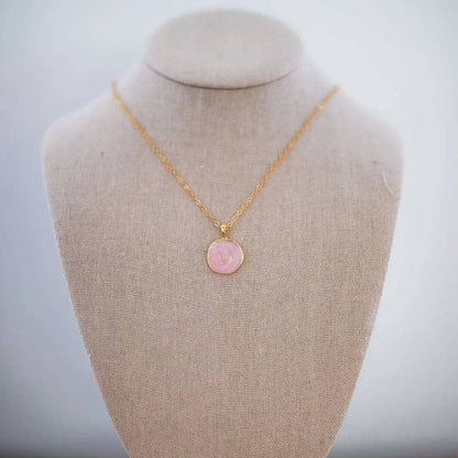 Precious Pink Horseshoe Necklace PREORDER