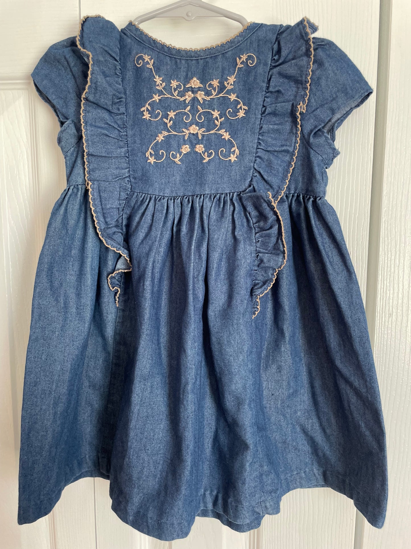 Iris & Ivy Demin Ruffle Dress 24M