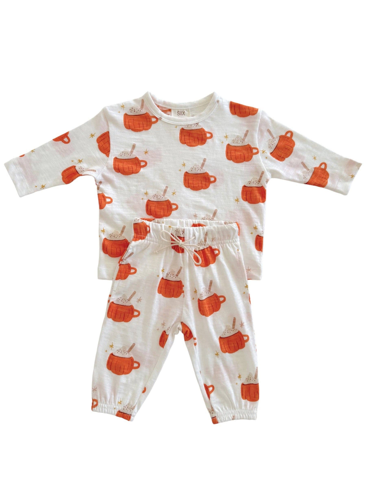 Pumpkin Mug Organic Long Sleeve Tee & Pant Set