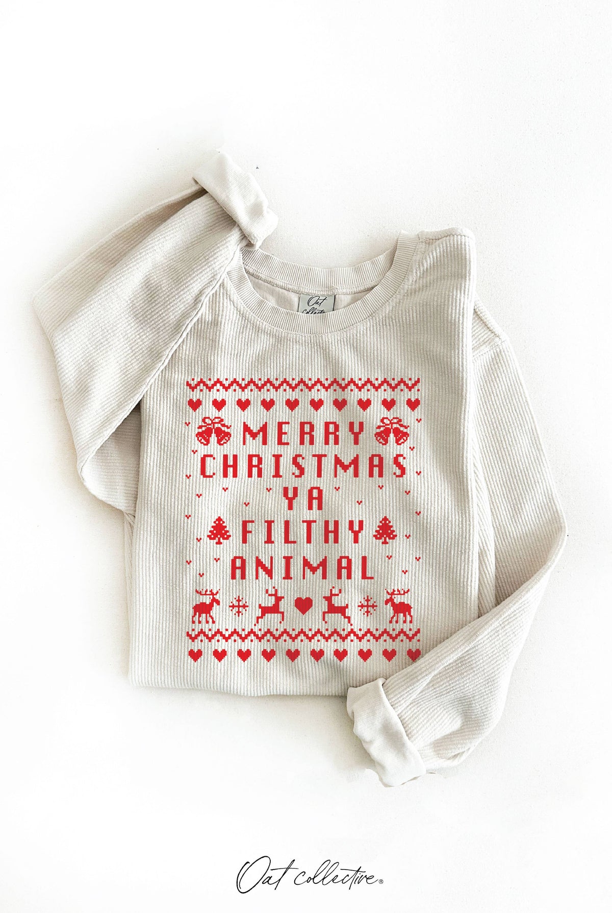 MERRY CHRISTMAS vintage pullover