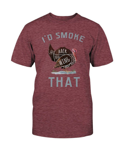 I'd Smoke That Turkey T-shirt: Black / L