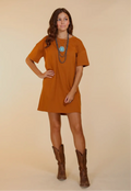 Rust T-Shirt Dress