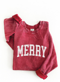 MERRY  Vintage Sweatshirt Red