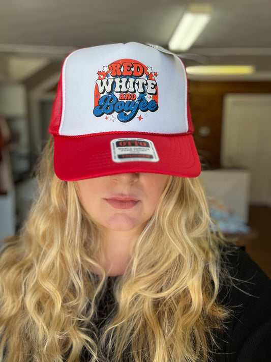 Red, white and Boujee Hat
