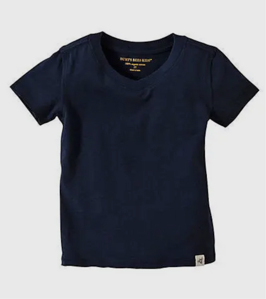 Navy V neck Tee
