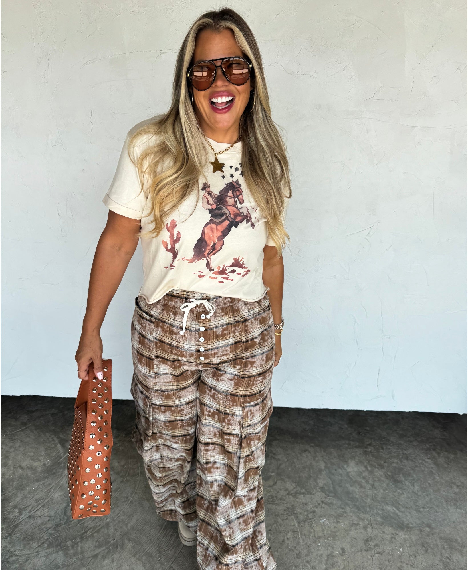 Starry Night Cowboy tee