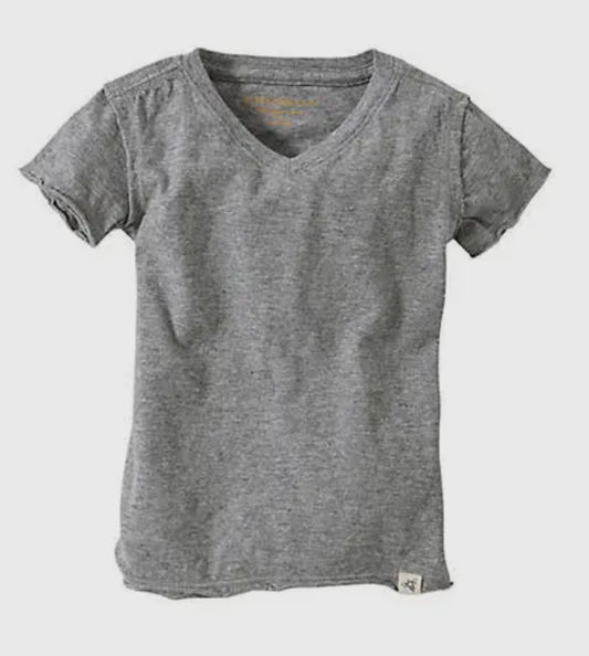 Baby and Toddler Grey V Neck tee