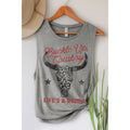 BUCKLE UP COWBOY GRAPHIC TANK TOP