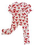 Organic Red Bows Romper