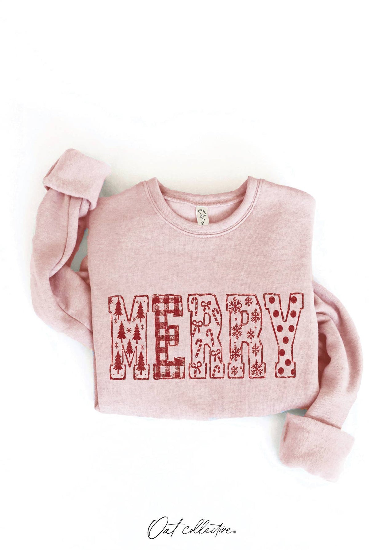 MERRY PATCH SKETCH Graphic Sweatshirt : HEATHER FOREST / M