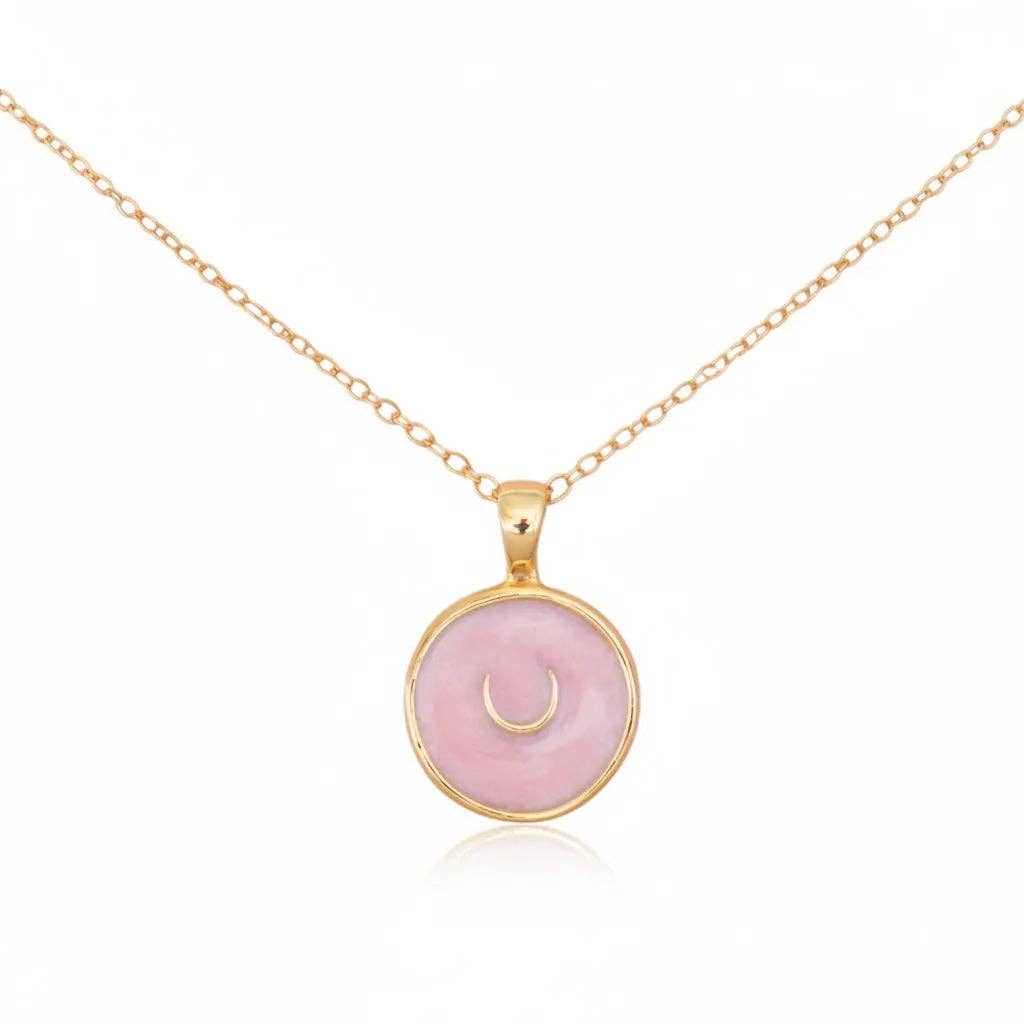Precious Pink Horseshoe Necklace PREORDER