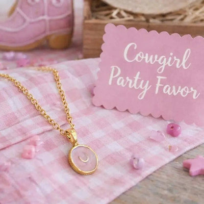 Precious Pink Horseshoe Necklace PREORDER