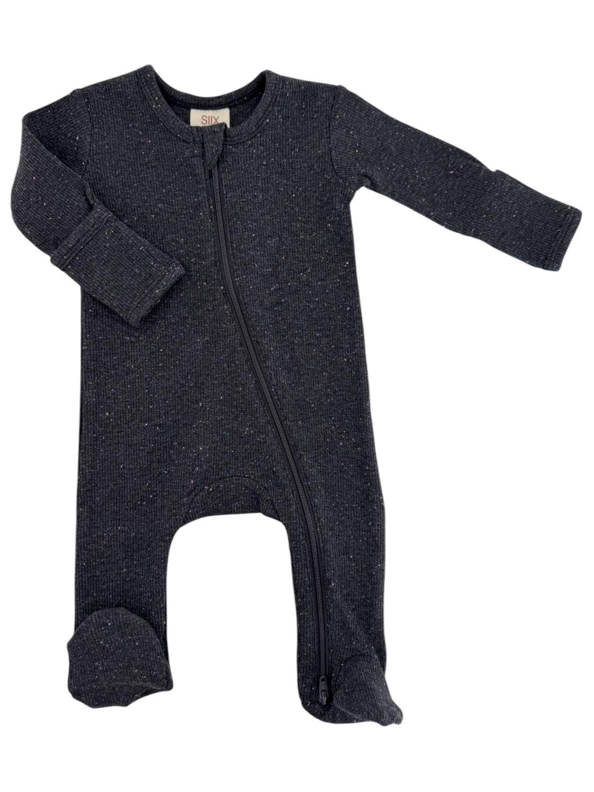 Charcoal Speckle Footie