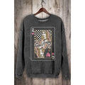 QUEEN OF HEARTS MINERAL SWEATSHIRT