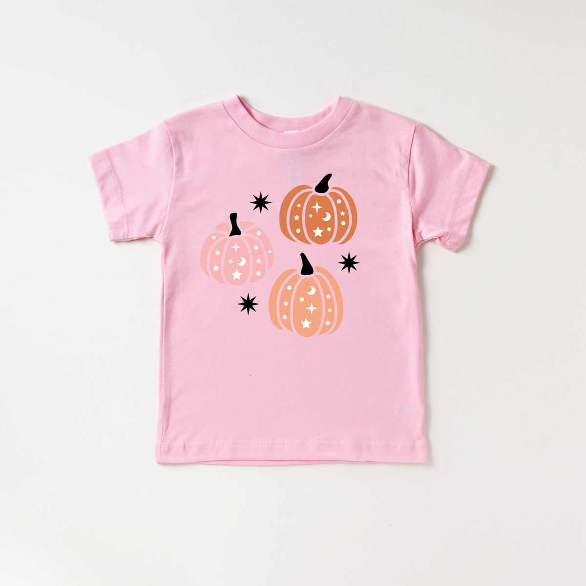 Cute Pumpkin Halloween Spooky Toddler and Youth Shirt: Pink / 2T