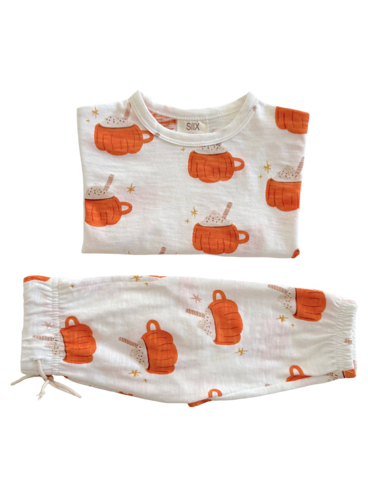 Pumpkin Mug Organic Long Sleeve Tee & Pant Set