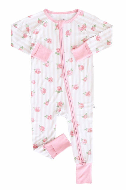 Rosy Stripe Convertible Romper