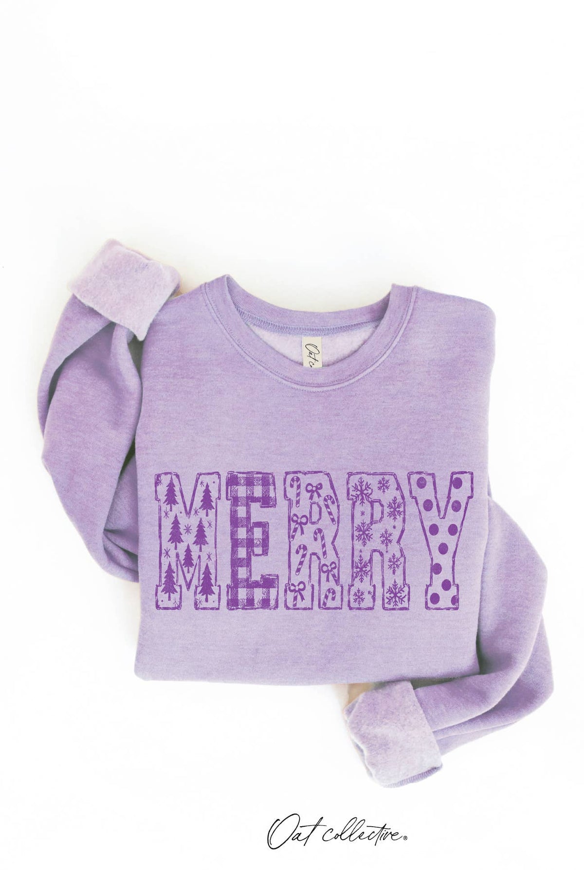 MERRY PATCH SKETCH Graphic Sweatshirt : HEATHER FOREST / M