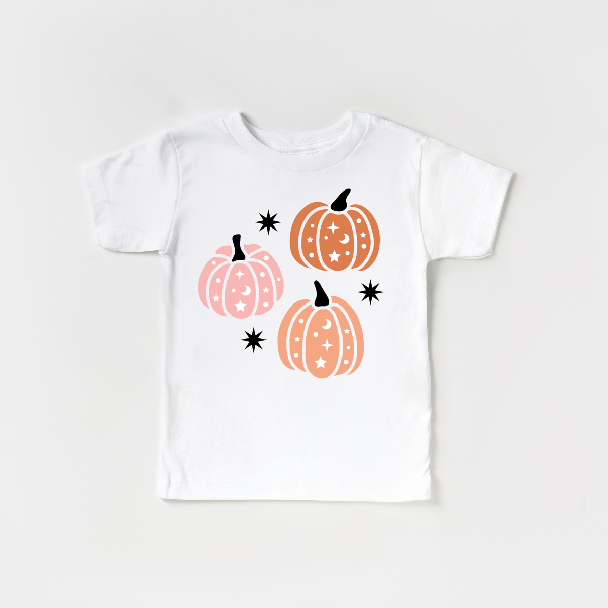 Cute Pumpkin Halloween Spooky Toddler and Youth Shirt: Pink / 2T