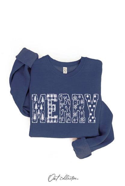 MERRY PATCH SKETCH Graphic Sweatshirt : HEATHER FOREST / M
